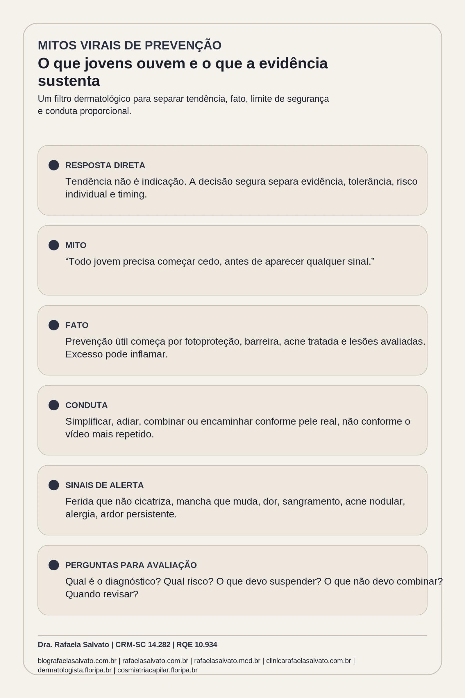 Mitos virais de prevenção: o que jovens ouvem e o que a evidência sustenta